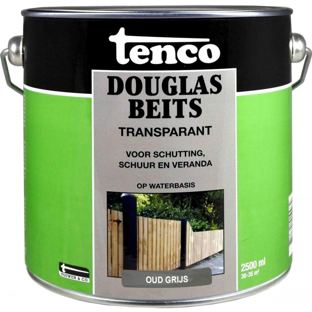 Tenco douglas beits waterbasis transparant oud grijs - 2,5 liter