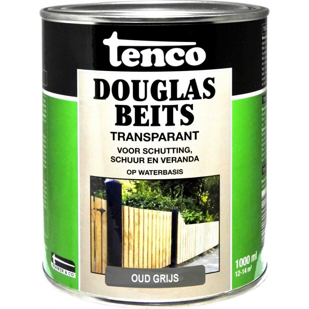 Tenco douglas beits waterbasis transparant oud grijs - 1 liter