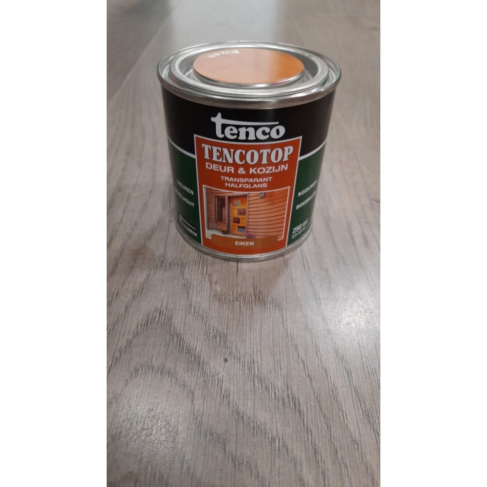 tenco tencotop deur en kozijn transparant 210 eiken 0.25 ltr