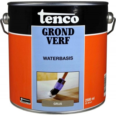 Tenco Grondverf Waterbasis - Grijs - 2,5 ltr