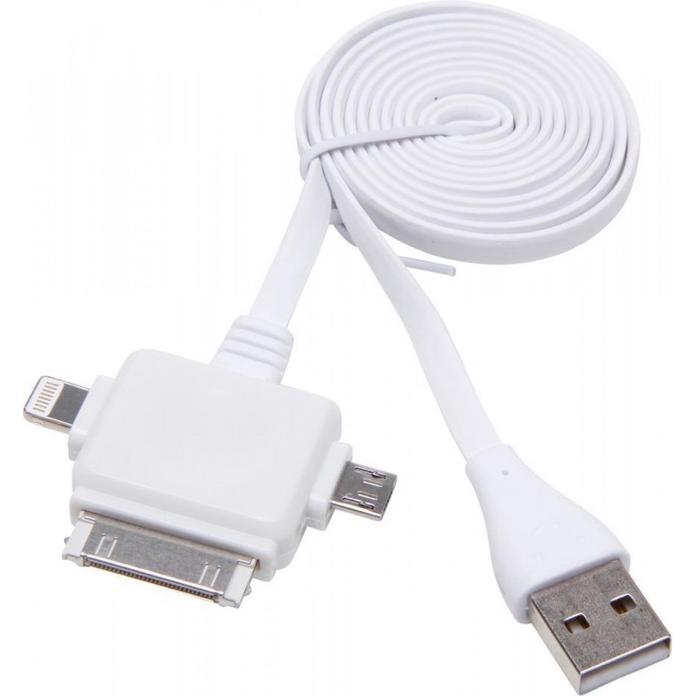 Kopp Apple USB kabel - 8 pins + 31 pins + micro USB