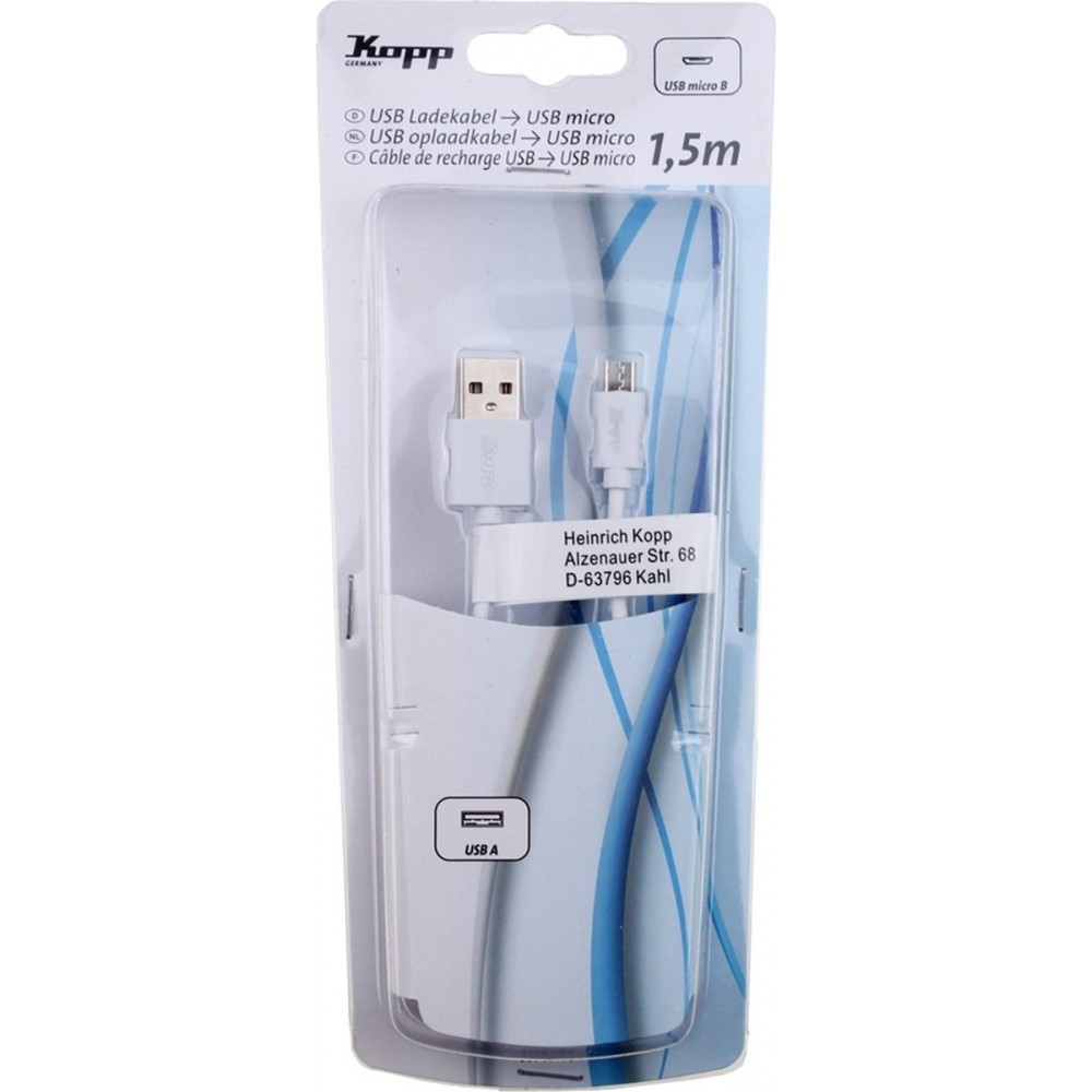 KOPP USB MICRO WIT