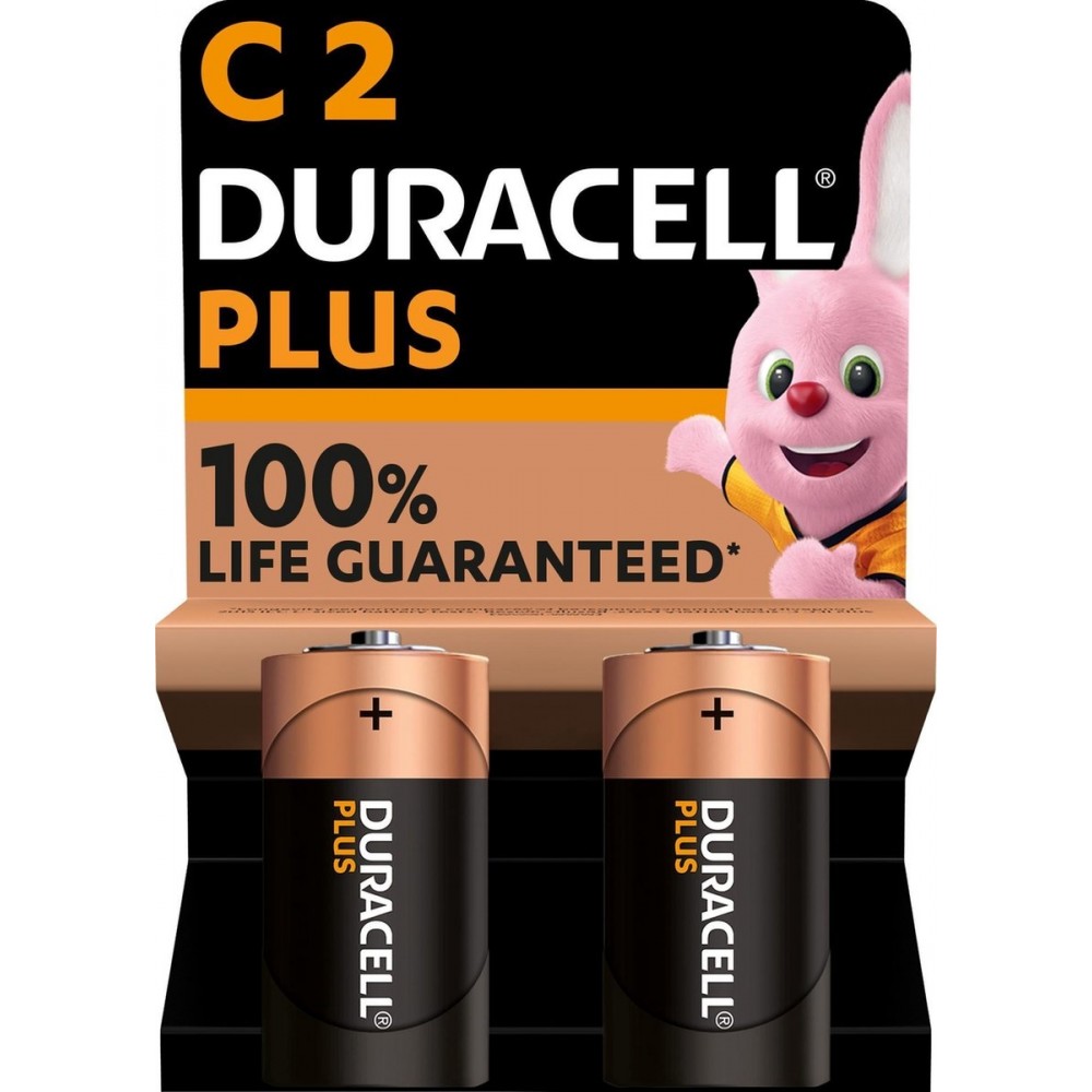 Duracell Plus Alkaline C batterijen - 2 stuks