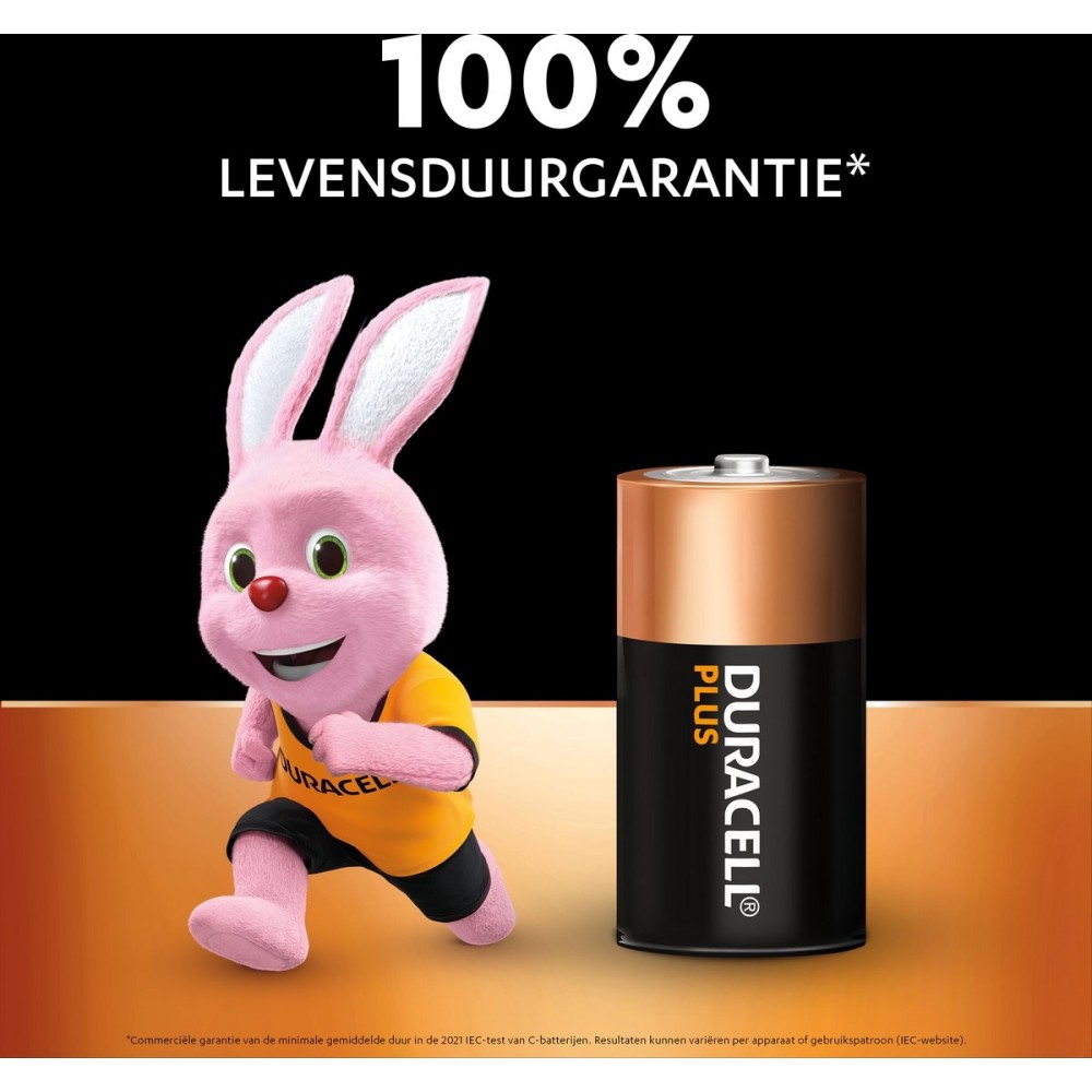 Duracell Plus Alkaline C batterijen - 2 stuks