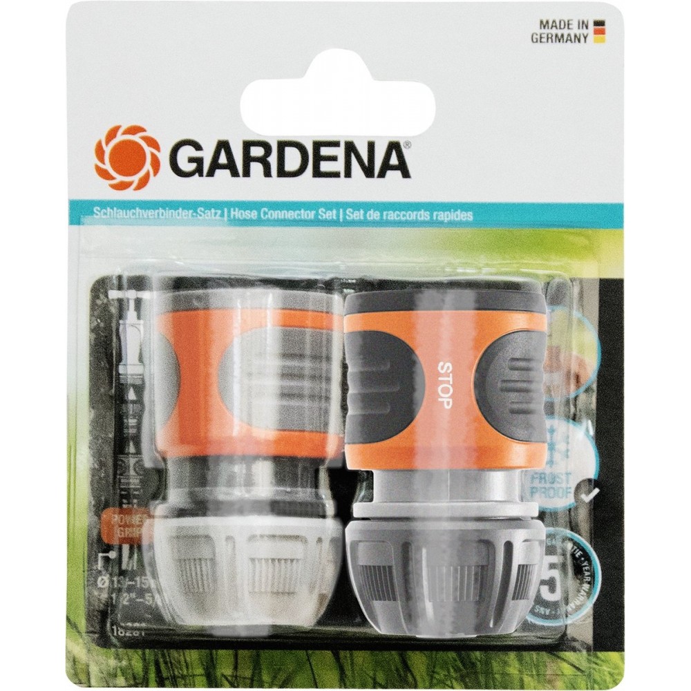 Gardena Slangstuk En Waterstop 13 Mm/1/2