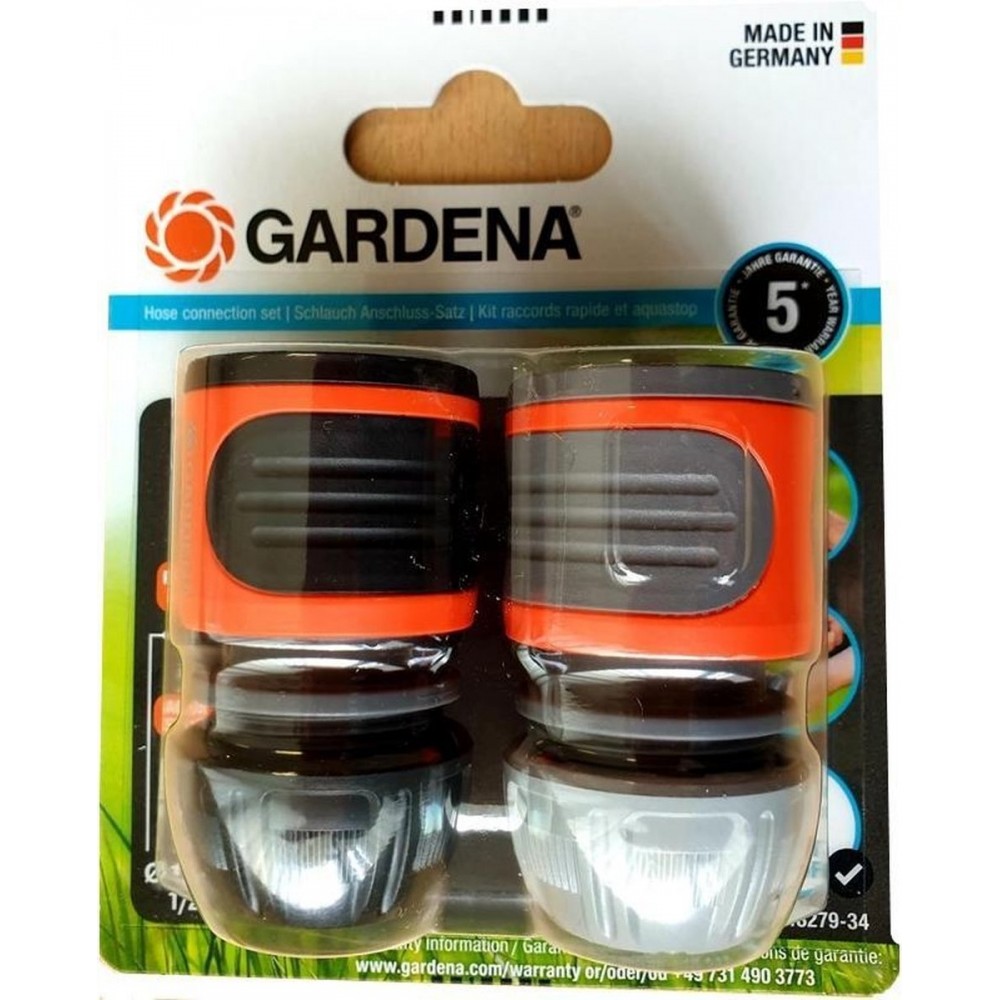 Gardena Slangstuk En Waterstop 13 Mm/1/2