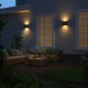 Calex LED Wandlamp Verona - Oval- LED Up & Down - Verstelbare Stralingshoek - 7W - Tuinverlichting - Modern Design - Warm Wit Licht - Voor Binnen en Buiten - Roestkleur