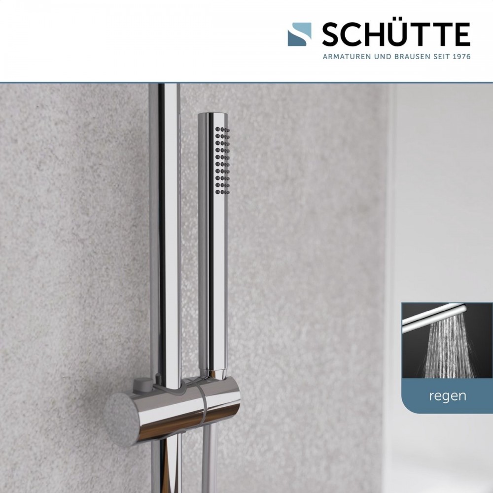 SCHÜTTE Aquaduct Hoofddouche Set - met Thermostatische Mengkraan - Chroom