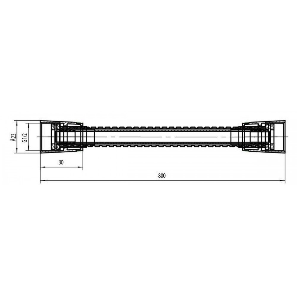 SCHÜTTE Hogaflex A-1 doucheslang, chroom