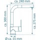 SCHÜTTE London Design Keukenkraan - Mengkraan - Draaibare Uitloop - Uittrekbare Mousseur - Grafiet Mat