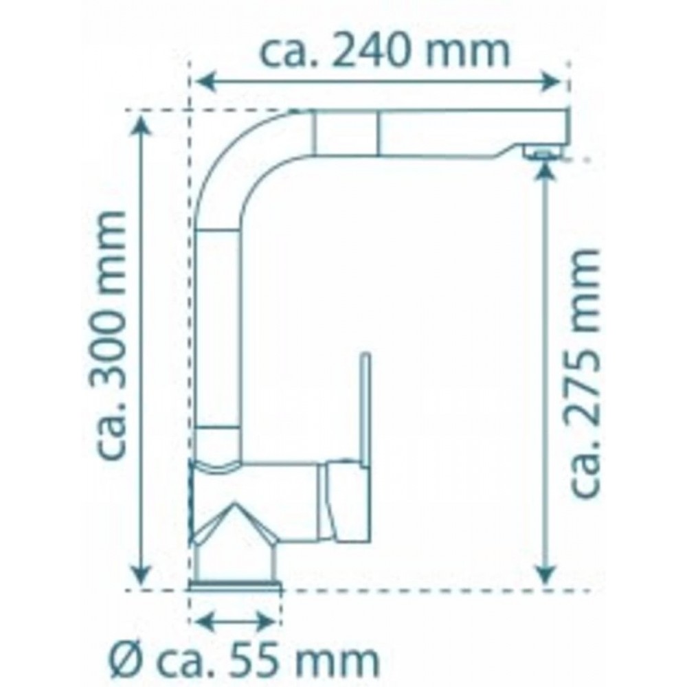 SCHÜTTE London Design Keukenkraan - Mengkraan - uittrekbare uitloop - Zwart Mat