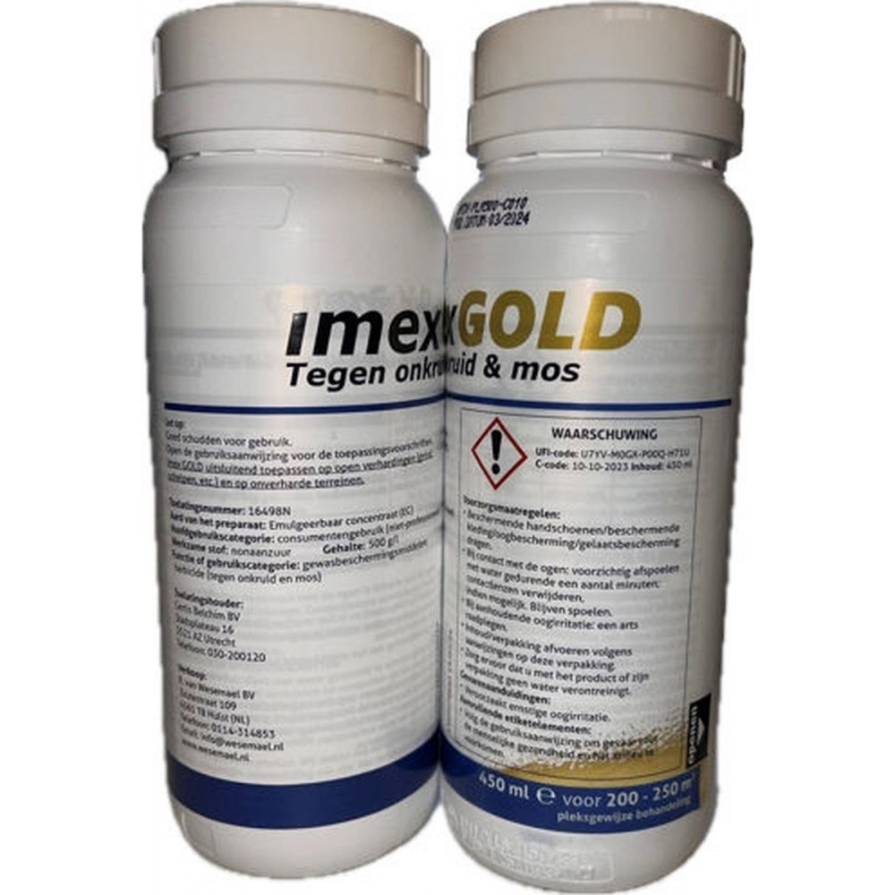 IMEX GOLD tegen onkruid en mos 450ml