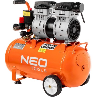 Neo tools 12K021 Olie-vrije Compressor 24 Liter Silent