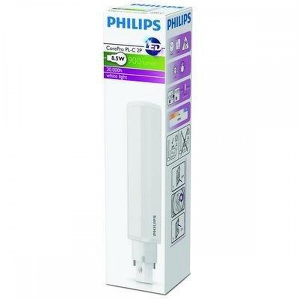 Philips - LED PLC - CorePro - 8.5W - 830 - 3000K warm wit - 2P - G24d-3