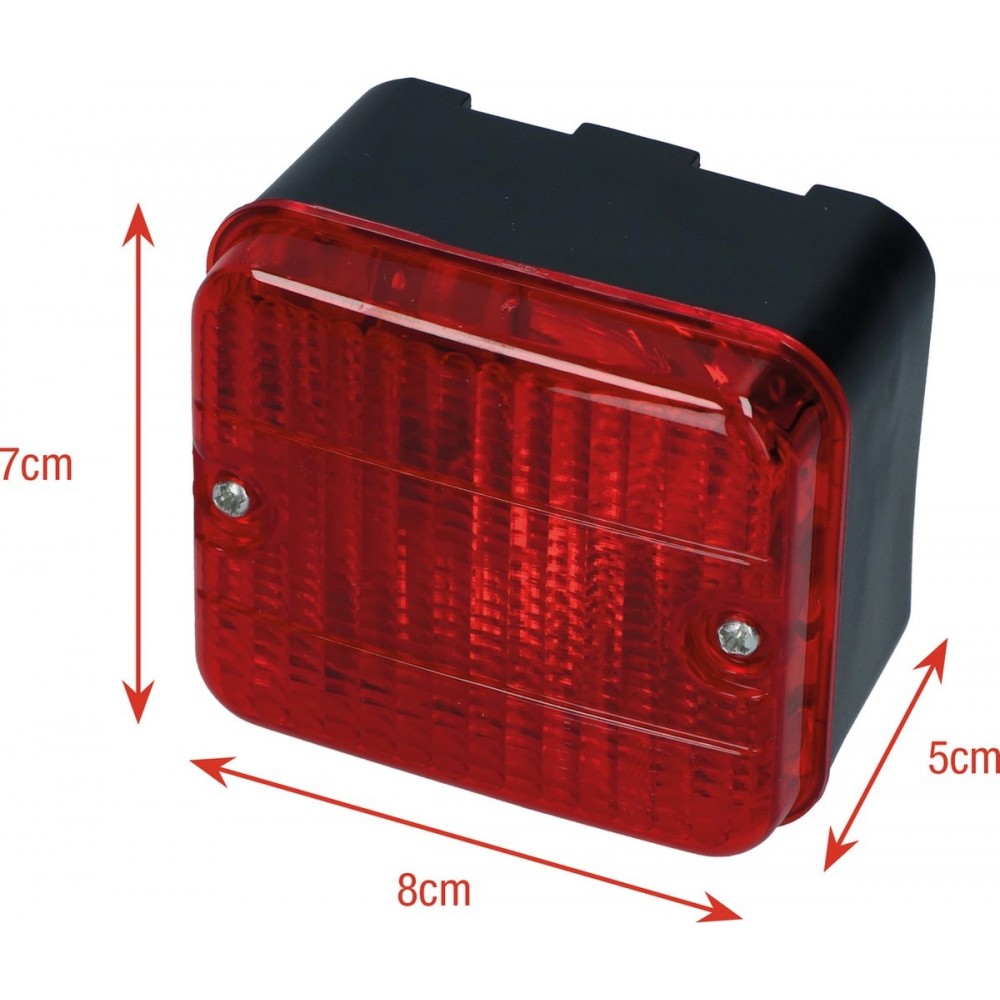 Carpoint Mistachterlicht Aanhanger | Mistachterlicht Rood 7x8cm