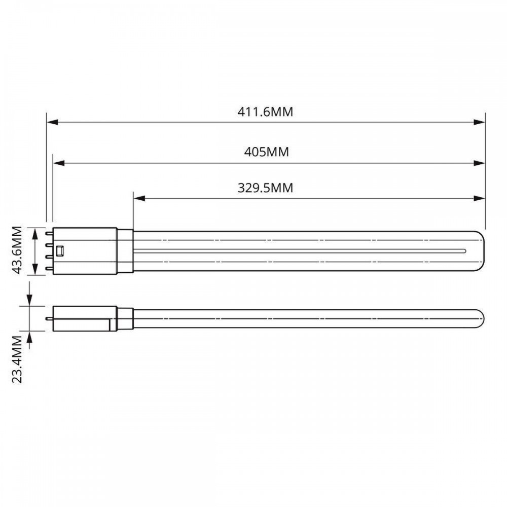 Philips CorePro LED PLL HF 2G11 Fitting - 16.5W-36W - 4P - 43x411 mm - Warm Wit