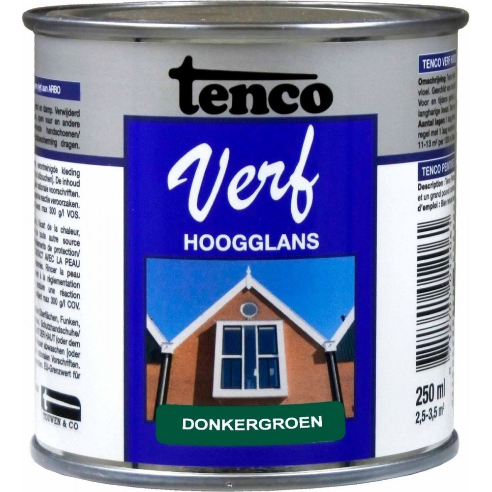 Tencoverf Dekkend hoogglans donkergroen 250ml