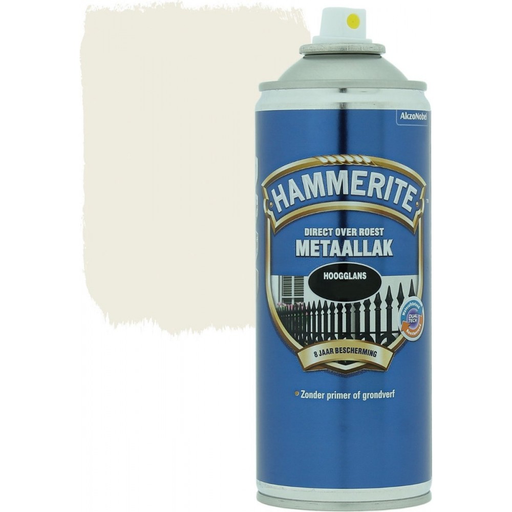 Hammerite Hoogglans Metaallak - Wit - 400ml