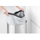 Brabantia Wasmand - met Deksel - 60 l - Matt Steel/Kunststof deksel