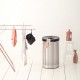 Brabantia Wasmand - met Deksel - 60 l - Matt Steel/Kunststof deksel