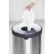 Brabantia Wasmand - met Deksel - 60 l - Matt Steel/Kunststof deksel