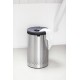 Brabantia Wasmand - met Deksel - 60 l - Matt Steel/Kunststof deksel