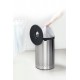 Brabantia Wasmand - met Deksel - 60 l - Matt Steel/Kunststof deksel