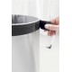 Brabantia Wasmand - met Deksel - 60 l - Matt Steel/Kunststof deksel