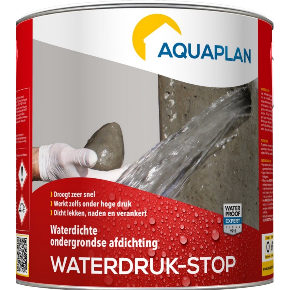 Aquaplan Waterdruk-Stop - dicht actieve lekken - 2,5 kg