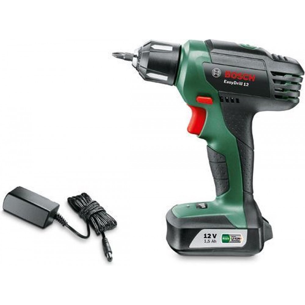 Bosch EasyDrill 12 Accuschroefboormachine - Met koffer - Met 1x 12 V accu en lader