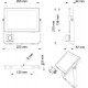 Philips ProjectLine schijnwerper - LED paneel - 50 W - Warmwit licht - Sensor