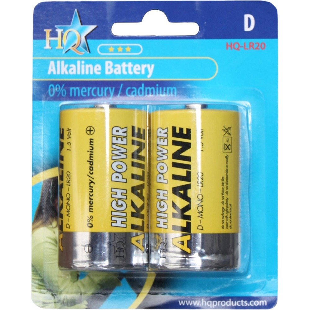 Nedis Alkaline-Batterij D - 1.5 V DC - 2-Blister