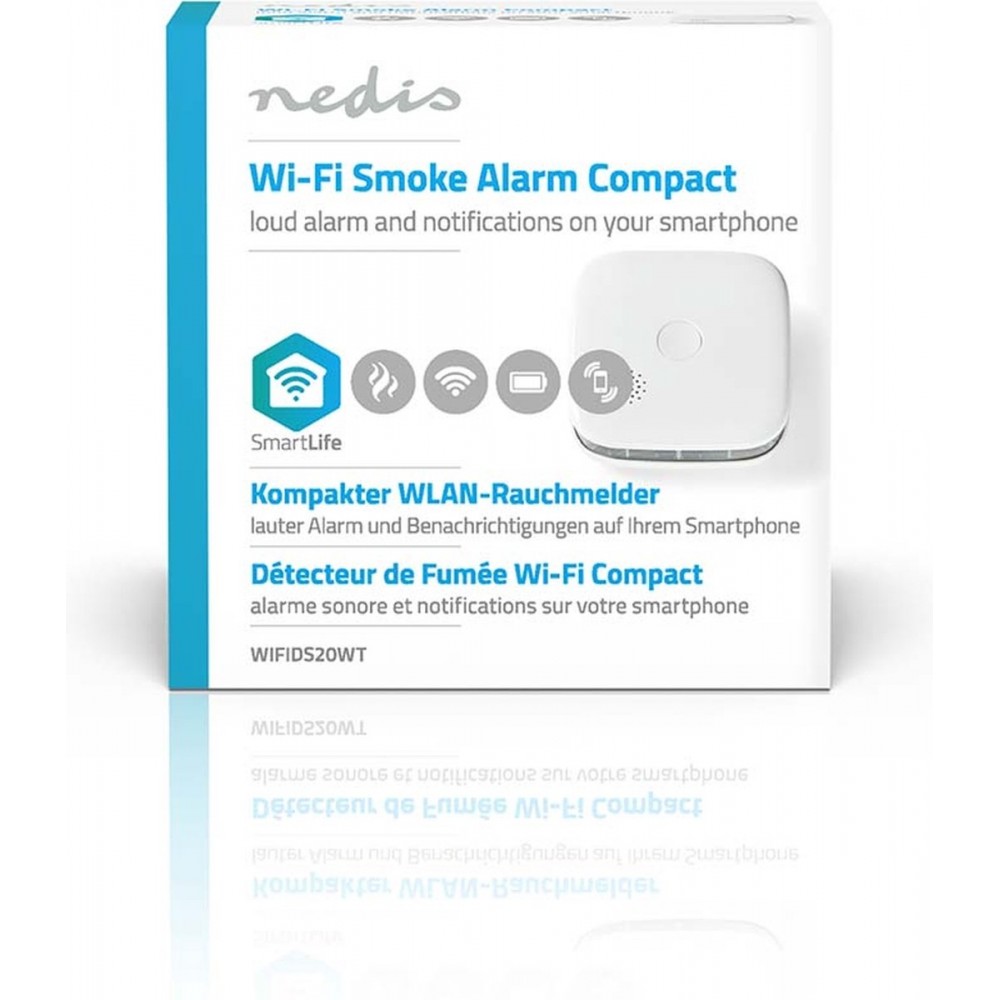 Nedis SmartLife Rookmelder - Wi-Fi - Batterij