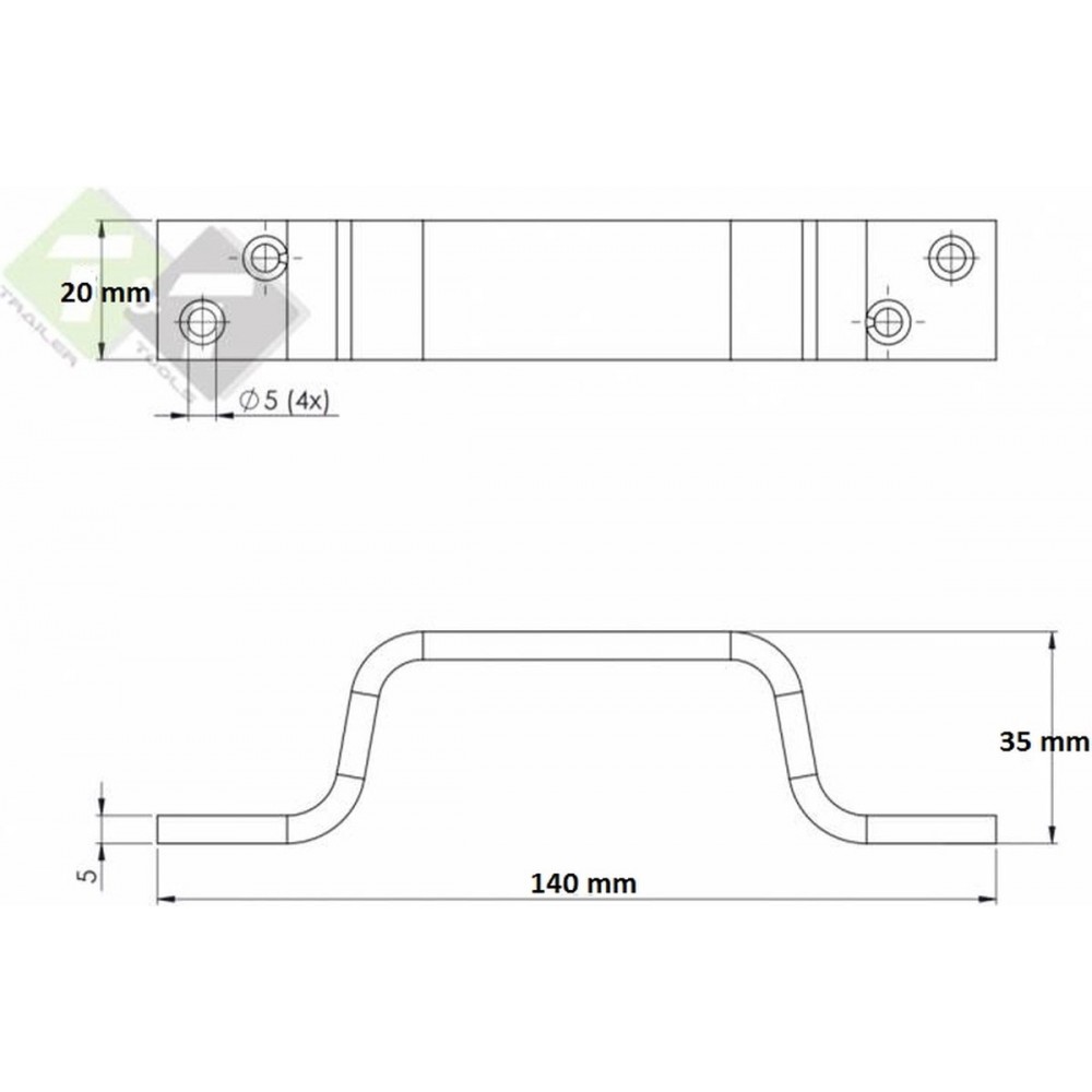 BANDGREEP GEGAL 140X20X5MM