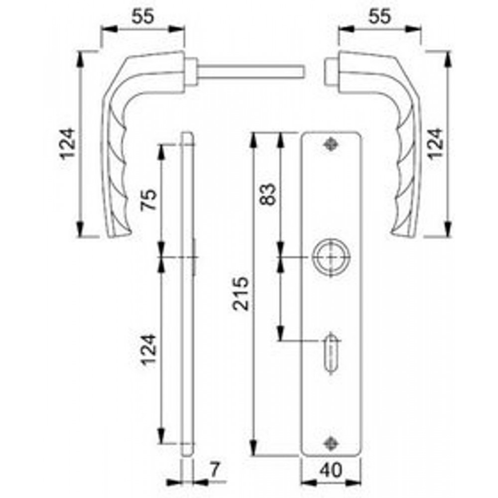 Hoppe Kruk 1117 Op Schild 202Sp PC72