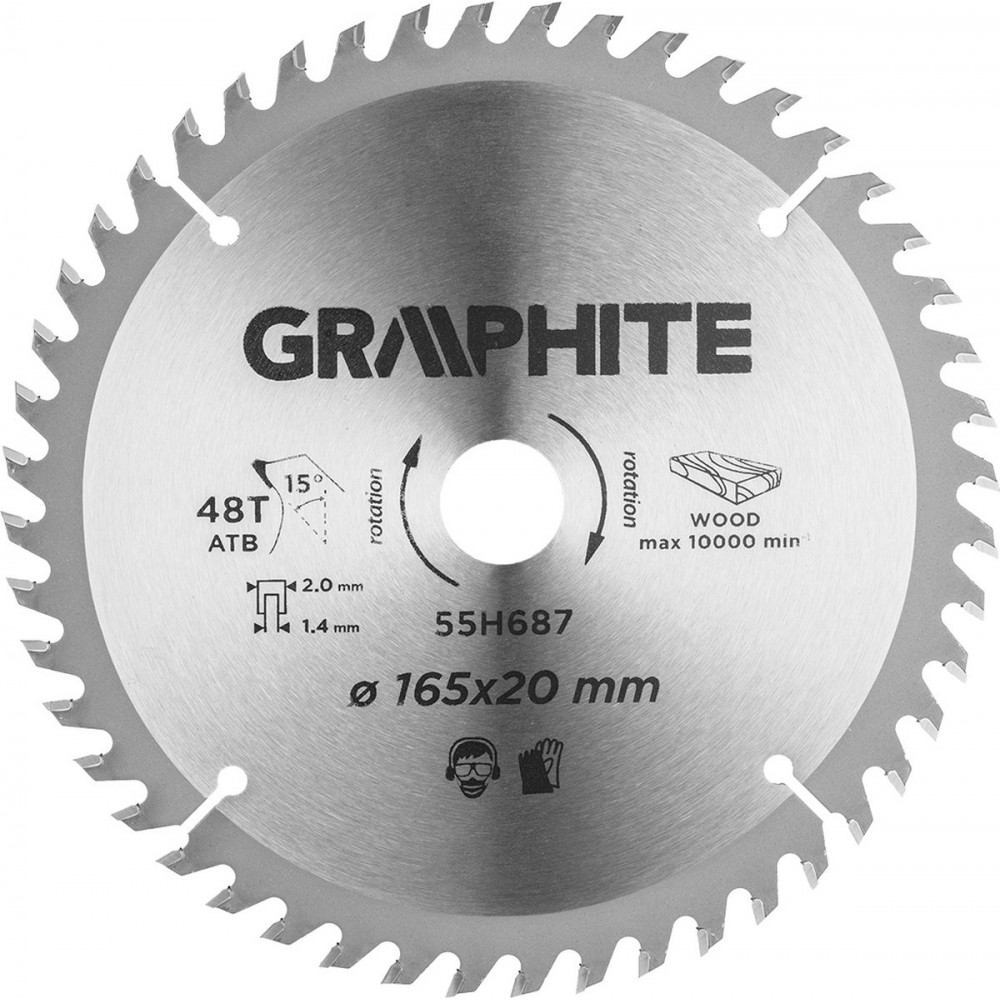 GRAPHITE ZAAGBL TCT 165X20/48T