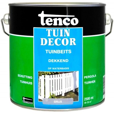 Tenco tuindecor beits dekkend grijs - 2,5 liter