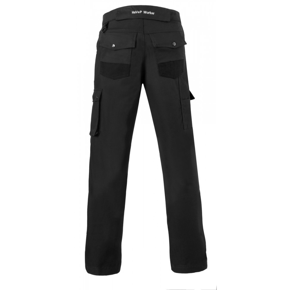 HAVEP BROEK WORKER/KNIEZAK ZWART 50