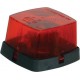 ZIJLAMP RECHTHOEK 63X67MM ROOD