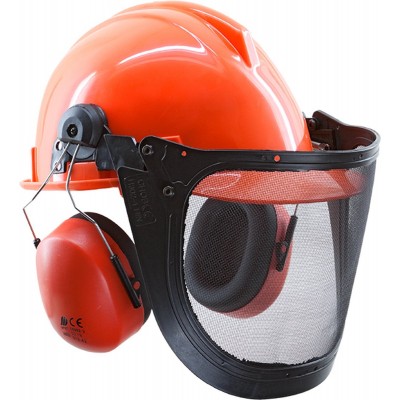 Bosbouw Helm met gehoorkap art. 95909 - 5100 Oranje - One size