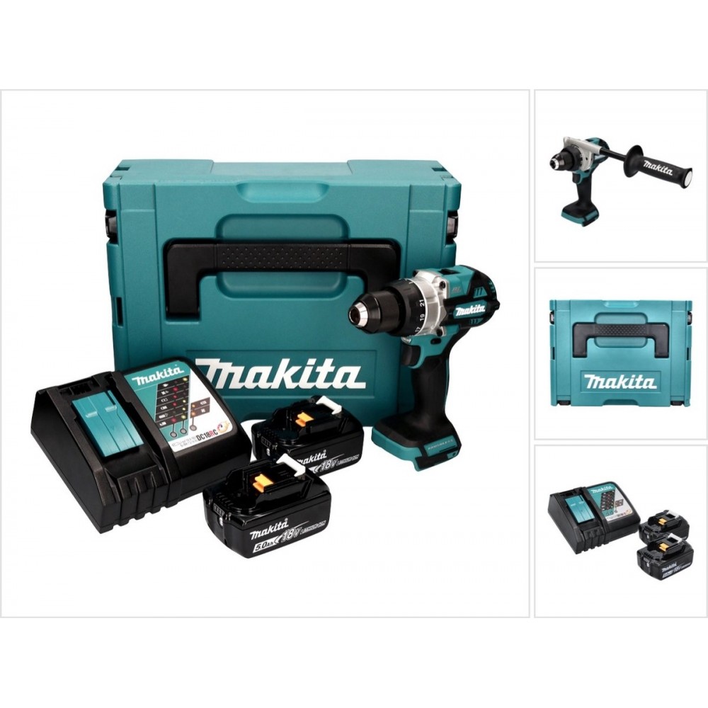 Makita DDF486RTJ Accu Schroefboormachine 18V 5.0Ah in Mbox