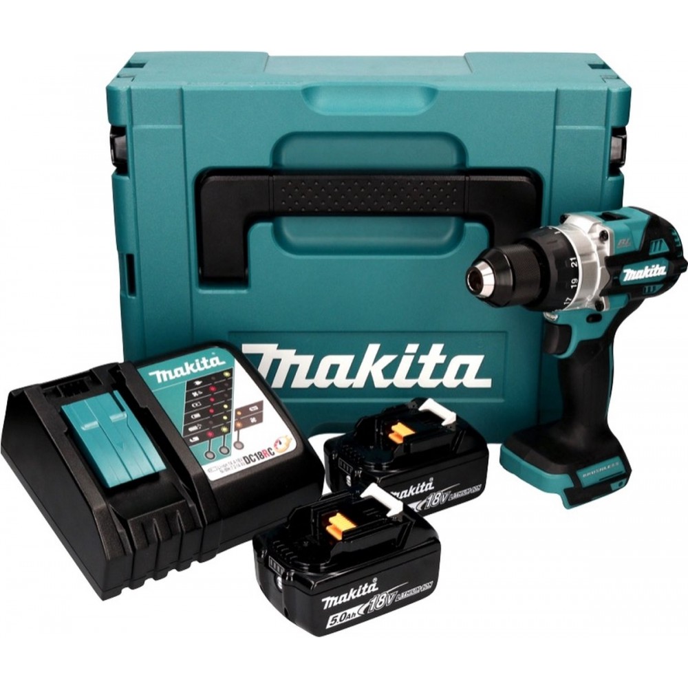 Makita DDF486RTJ Accu Schroefboormachine 18V 5.0Ah in Mbox