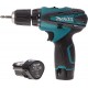 MAKITA DF330DWE Accuboormachine - 10,8V - 1,3 Ah Li-Ion - Incl. 2 Accu's