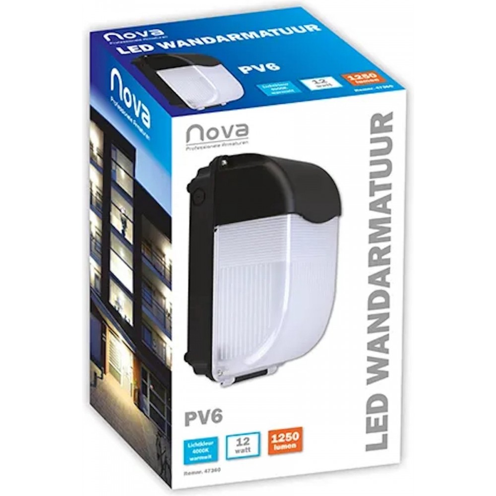 Nova Buitenlamp LED - 12 Watt - 4000K