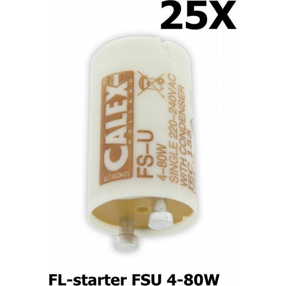 Calex TL-Starter FSU 4-80 Watt 25 stuks