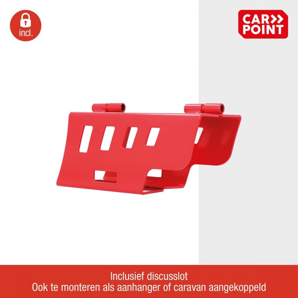 Carpoint Disselslot Deelbaar met Discusslot | Disselslot voor Aanhanger, Caravan, Trailer