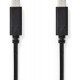 Nedis USB-Kabel - USB 3.2 Gen 1 - USB-C Male - USB-C Male - 60 W - 4K@60Hz - 5 Gbps - Vernikkeld - 2.00 m - Rond - PVC - Zwart - Doos