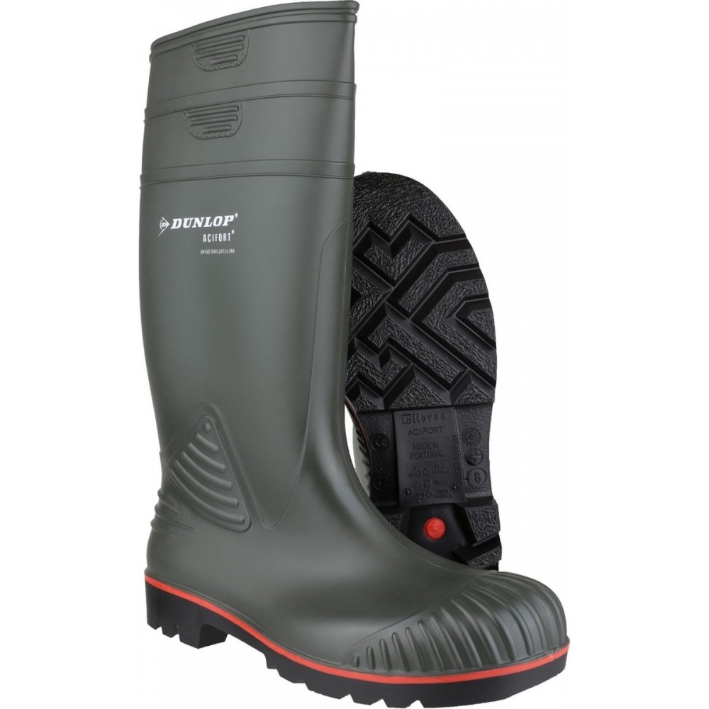 Dunlop Acifort Heavy Duty Full Safety veiligheidslaars S5 - groen - maat 45