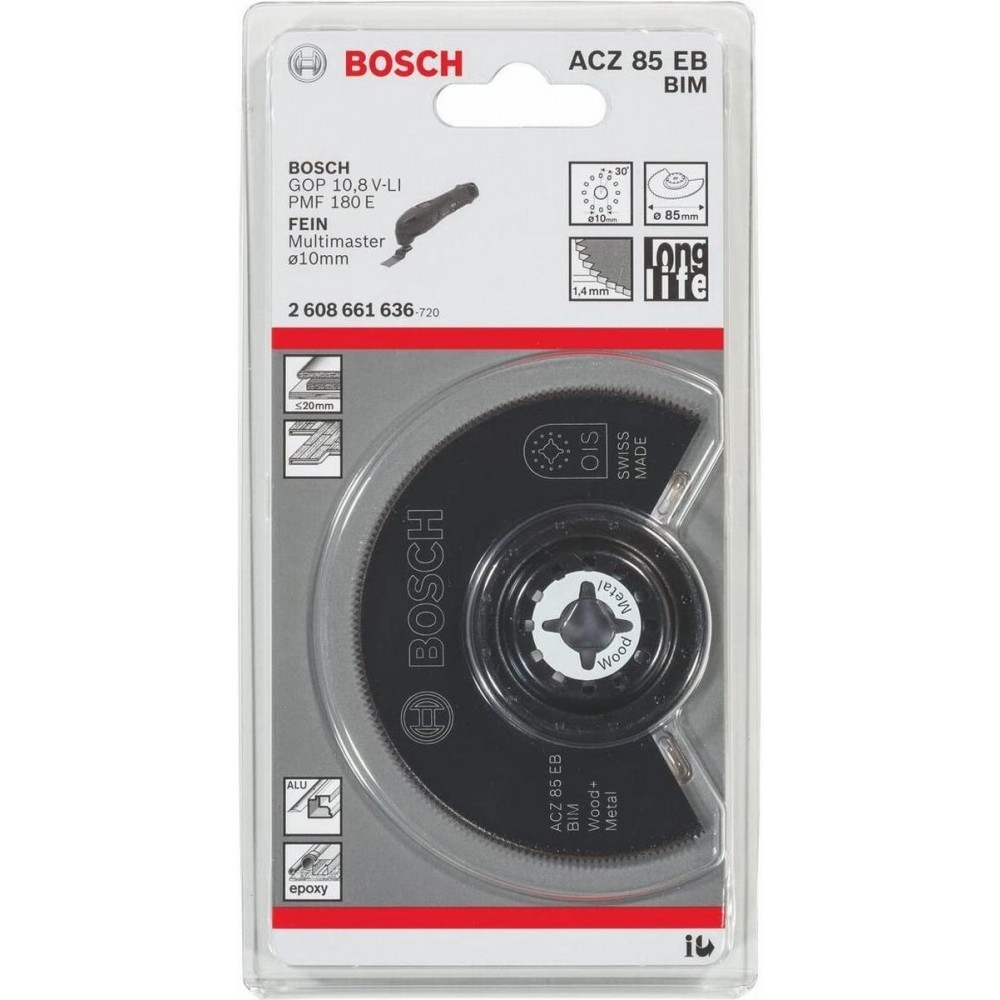 Bosch - BIM segmentzaagblad ACZ 85 EB Wood and Metal 85 mm