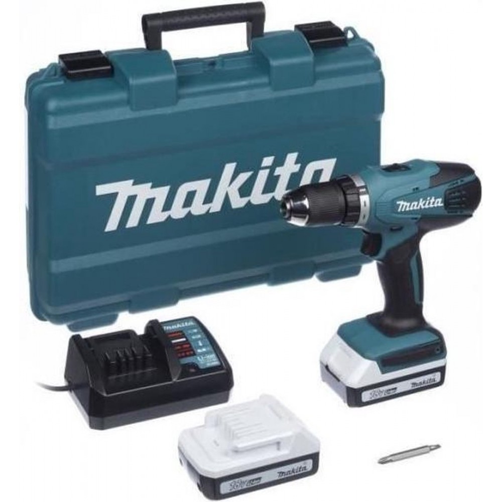 Makita DF457DWE Accuboormachine - 18V Li-ion - incl. 2 accu's - incl. koffer